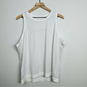 Lululemon Athletica White Swiftly Breathe Muscle Tank Size 14